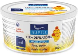 Nupill Cera Depilatória Micro-Ondas Mel 200G Branco