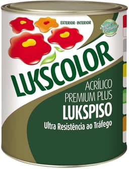 Tinta Lukscolor Piso Premium Cinza Chumbo 900ml