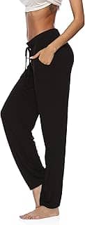 Calça feminina de ioga, perna larga, confortável, com cordão, folgada, reta e relaxada, para treino