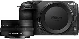 Nikon Z 30 com lente de zoom grande angular | Nossa câmera fotográfica/de vídeo sem espelho mais compacta e leve com lente zoom de 16-50 mm | Modelo Nikon USA