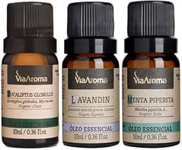 Kit Respiração 3 Óleos Essenciais Via Aroma 10ml