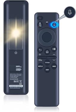 Novo controle remoto de voz solar BN59-01432A para TVs Samsung 2023 Neo QLED S90D Smart 8K HDR Ultra HD com pesquisa por voz, Samsung BN59-01432A BN59-01432D BN59-01455E Controle remoto de TV