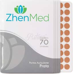 Ponto Auricular Prata 350 Pontos Zhenmed Auriculoterapia (Esparadrapo Redondo)