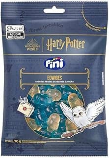 Balas de Gelatina Fini Harry Potter Edwiges Sabor Frutas Silvestres e Amora 70g