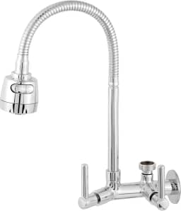 Torneira Com Adaptador De Filtro e Maquina De Lavar Cromada, Torneira Flexivel Gourmet Filtro