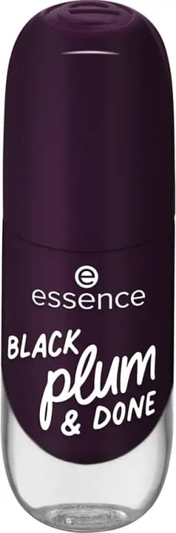 Esmalte de unhas com efeito gel essence 84 BLACK plum & DONE