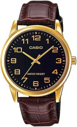 Relógio Masculino Casio MTP-V001GL-1BUDF - Dourado/Marrom