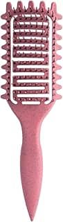 Escova definidora de cachos, melhor escova de cabelo cacheado 2024, escova de cabelo ventilada para desembaraçar, modelar e definir cachos para mulheres e homens menos puxando (rosa)