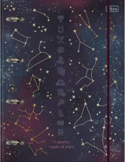 Tilibra - Caderno Argolado Cartonado Universitário com Elástico Magic 80 Folhas, multicolorido - Item sortido: não é possível escolher a capa