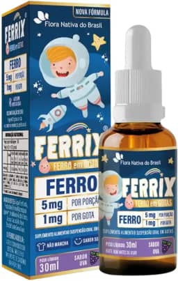 FERRIX (Ferro infantil) 30ml - Flora Nativa (Único, Uva)