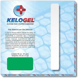 FITA DE SILICONE PARA CICATRIZ E QUELOIDE 35X3CM KELOGEL