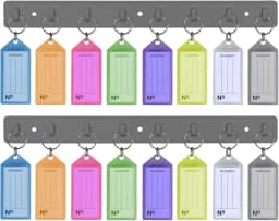 Suporte Organizador de Chaves com 8 Chaveiros Sortidos Acrimet (1 Pç)