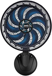 Ventilador de Parede Arno X-TREME 40cm VE9P, 160W, 9 Pás, Alcance 12m, Oscilação 80º, 3 Velocidades, Silencioso, Fácil Limpeza, 110V
