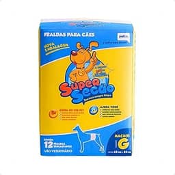 Fralda Descartável Super Secão para Cães Machos - Tamanho G