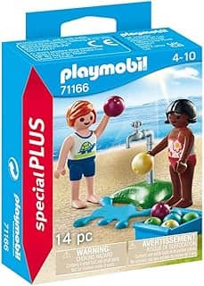 SUNNY, Playmobil, Special Plus: Crianças Com Balões De Água, Boneco e Acessórios - 14 Peças