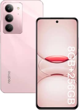 Realme C75X Smartphone 8GB RAM 256GB ROM Tela de 6.67" IP69 Provação de água NFC Dual SIM 4G (Rosa)