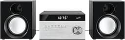 iLive Electronics Sistema estéreo doméstico sem fio, com leitor de CD e rádio AM/FM, inclui controle remoto (iHB227B), preto/prata