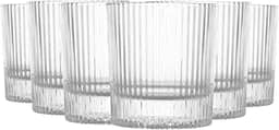 WOLFF - Conjunto 6 Copos para Whisky de Cristal Lines 300Ml