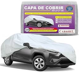 Capa para carro suv forro total impermeavel proteção UV Silver