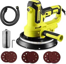 DESOON Lixadeira de Parede Teto 900W 127V Profissional Elétrica Drywall 2100RPM com luz LED Velocidade Ajustável Função De Coleta De Pó A Vácuo