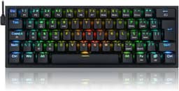 Teclado Mecanico Gamer Redragon Pro RGB Preto Switch Marrom - K616-RGB-B