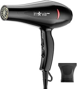 Secador de Cabelo Profissional 127V/220V 1500W Silencioso Íon Anti-Frizz lónico com Difusor Pequeno Portátil para Viagens (220V/1500W)
