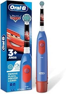 Oral-B Cars, Escova de Dentes Elétrica Infantil (+3 anos), Cabeça Redonda, 1 Unidade
