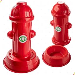 Hidrante Educador Pet Vermelho para Cães – Poste de Xixi, Sanitário e Banheiro para Adestramento e Higiene Canina, Ideal para Machos, Uso Interno e Externo