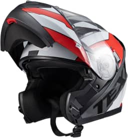 Capacete Texx Escamot Gladiator V3 Reisen Vermelho Branco 56