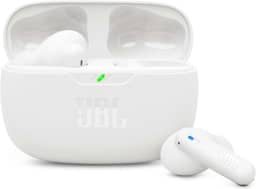 JBL, Fone de Ouvido Sem Fio, JBL, Bluetooth, Wave Beam 2, Intra Auricular, Sem Fio, Resistente À Água e Poeira - Branco