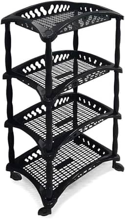 Organizador Vertical Quadruplo Fruteira Preta Arqplast