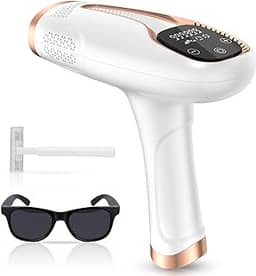 Dispositivo de remoção de pelos a laser para mulheres e homens, depilação IPL em casa 999.999 Flashes removedor de pelos indolor nas axilas, costas, pernas, braços, rosto, biquíni-1