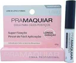 Cola para Cílios postiço transparente PRAMAQUIAR - Sem Látex