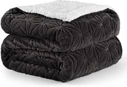 Elegear Cobertor de Pele Sintética Cinza – Super Macia, Quente e Aconchegante para Cama, Sofá, Outono e Inverno – 127x153cm, Decorativa e Felpuda