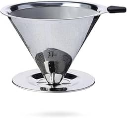 Coador de Café Reutilizável em Aço Inox 102 - Sem Papel Peneira Prática e Durável - Produto Premium