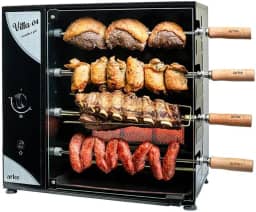 Churrasqueira a Gás Rotativa Vitta Arke 04 Espetos