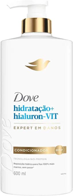 Dove Condicionador Hidratação + Hialuron-Vit 600ml Pump