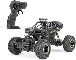 Carrinho De Controle Remoto 4x4 Monster Truck Rock Crawler 4WD Hight Speed Brush Off-Road Truggy + Bateria Extra