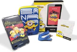 Positivo Twist Tab Minions+ 2GB RAM + 64GB Armazenamento, Tela de 7”, Android 11 Go, Bateria 3100mAh​ - Preto - Inclui 2 itens de proteção - (Capa e Bolsa de Transporte)