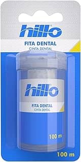 Hillo Fita Dental, 100 Metros, Maior Largura e Mais Superfície de Contato para Remoção Eficiente de Resíduos