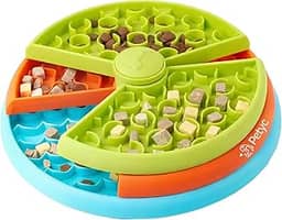 Comedouro Lento Labirinto 3 Níveis PETYC Alimentação Controlada para Pets 27x15 cm Design Inovador