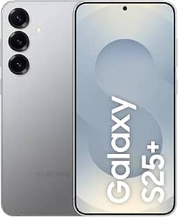 Celular Samsung Galaxy S25+ 5G, 256GB, 12GB RAM, Câmera Tripla de 50+12+10, Tela Grande de 6.7', Prata