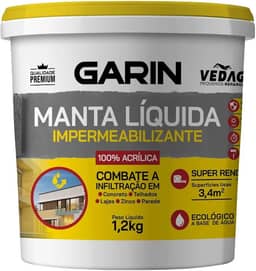Manta Líquida Impermeabilizante 1,2kg (Cinza)