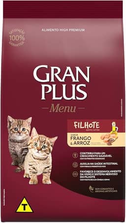Granplus Ração Para Gatos Filhotes Gran Plus Frango E Arroz 3Kg