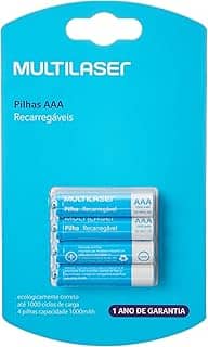 Pilhas Recarregáveis AAA 1000Mah com 4 Unidades Multi - CB050
