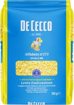 De Cecco Macarrão Italiano De Grano Duro Alfabeto No. 173 500G