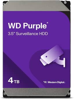 Western Digital Disco rígido interno de vigilância WD Purple 4TB - SATA 6 Gb/s, cache de 256 MB, 3,5" - WD43PURZ