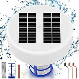 Pearpot Ionizador Solar para Piscina, Purificador de Piscina com Energia Solar, Mata Bactérias e Previne Crescimento de Algas