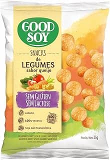 Snack GoodSoy de Legumes, sabor Queijo – Sem glúten, sem lactose - Snack Saudável – 25g