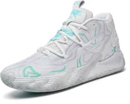 Tênis de basquete feminino, leve, com cadarço, cano alto, macio, antiderrapante, tênis de corrida, vôlei, tênis esportivo clássico